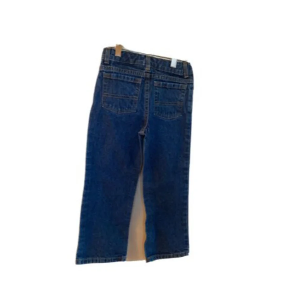 Arizona Boys Jeans Size 5 Adjustable Waist Bootcut Pockets Medium Wash